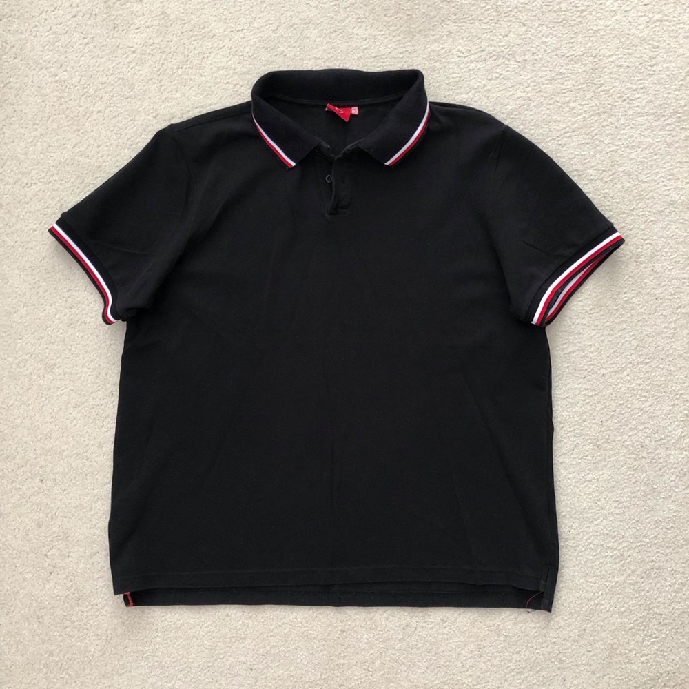 Ducati Corse Black Polo Shirt with Red Accents